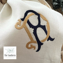 Load image into Gallery viewer, Two Letter Intertwined Filled Monogram Chic Luncheon, Dinner &amp; Cocktail Napkins
