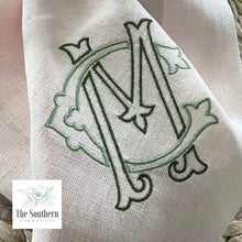 Load image into Gallery viewer, Two Letter Intertwined Open Monogram Chic Luncheon, Dinner &amp; Cocktail Napkins

