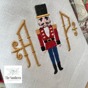 Christmas Nutcracker Monogrammed Luncheon, Dinner & Cocktail Napkins