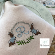 Load image into Gallery viewer, Peter Rabbit Monogrammed Luncheon, Dinner &amp; Cocktail Napkins
