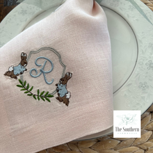 Load image into Gallery viewer, Peter Rabbit Monogrammed Luncheon, Dinner &amp; Cocktail Napkins
