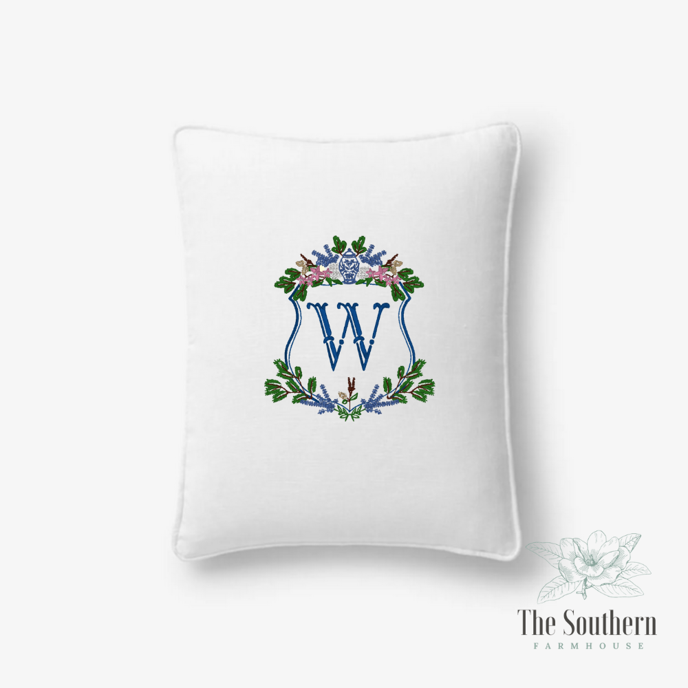 Linen Pillow Cover - Chinoiserie Ginger Jar Crest – The  Beautiful linen ginger jar accent pillow main image 0