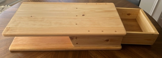 Wood Sewing Machine Riser Solid Wood Embroidery or Sewing Machine Riser With Drawer - Free Arm S ...