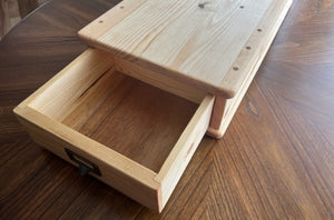 Solid Wood Embroidery or Sewing Machine Riser With Drawer - Free Arm Stand For Sewing/Embroidery Machines
