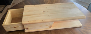 Solid Wood Embroidery or Sewing Machine Riser With Drawer - Free Arm Stand For Sewing/Embroidery Machines