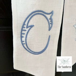 Linen Wreath/Basket Sash - Chinoiserie Topiary Tree