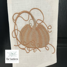 Load image into Gallery viewer, Linen Wreath/Basket Sash - Cinderella Pumpkin
