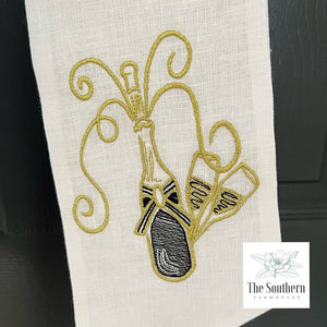 Linen Wreath/Basket Sash - Congratulations/Happy New Year!