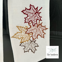 Load image into Gallery viewer, Linen Wreath/Basket Sash - Fall Leaves
