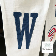 Load image into Gallery viewer, Linen Wreath/Basket Sash - Fourth of July Fireworks
