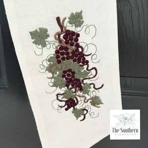 Linen Wreath/Basket Sash - Fruit of the Vine