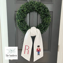 Load image into Gallery viewer, Linen Wreath/Basket Sash - Holiday Nutcracker
