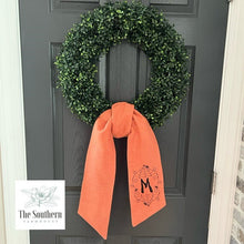 Load image into Gallery viewer, Linen Wreath/Basket Sash - Sanguine Spider Web
