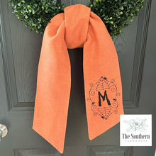 Load image into Gallery viewer, Linen Wreath/Basket Sash - Sanguine Spider Web
