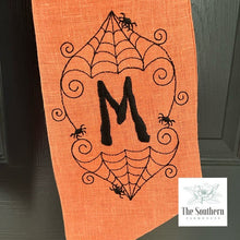 Load image into Gallery viewer, Linen Wreath/Basket Sash - Sanguine Spider Web
