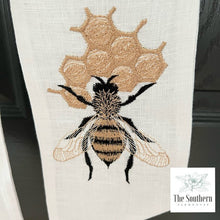 Load image into Gallery viewer, Linen Wreath/Basket Sash - Honey Bee
