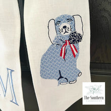 Load image into Gallery viewer, Linen Wreath/Basket Sash - Star Spangled Staffordshire

