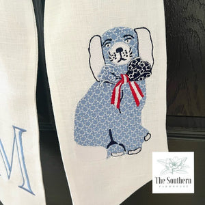 Linen Wreath/Basket Sash - Star Spangled Staffordshire
