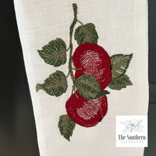 Load image into Gallery viewer, Linen Wreath/Basket Sash - Vintage Apple Branch

