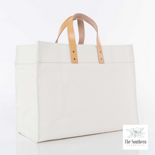 Load image into Gallery viewer, Canvas Tote - Filigree Framed Monogram
