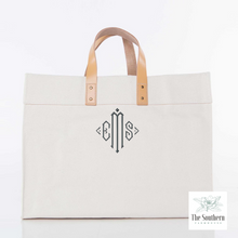 Load image into Gallery viewer, Canvas Tote - Asscher Monogram
