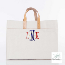 Load image into Gallery viewer, Canvas Tote - Cassandra Monogram
