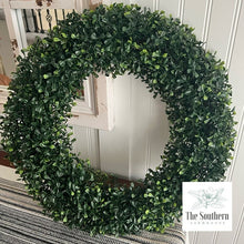 Load image into Gallery viewer, Faux Boxwood Wreath
