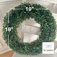 Load image into Gallery viewer, Faux Boxwood Wreath
